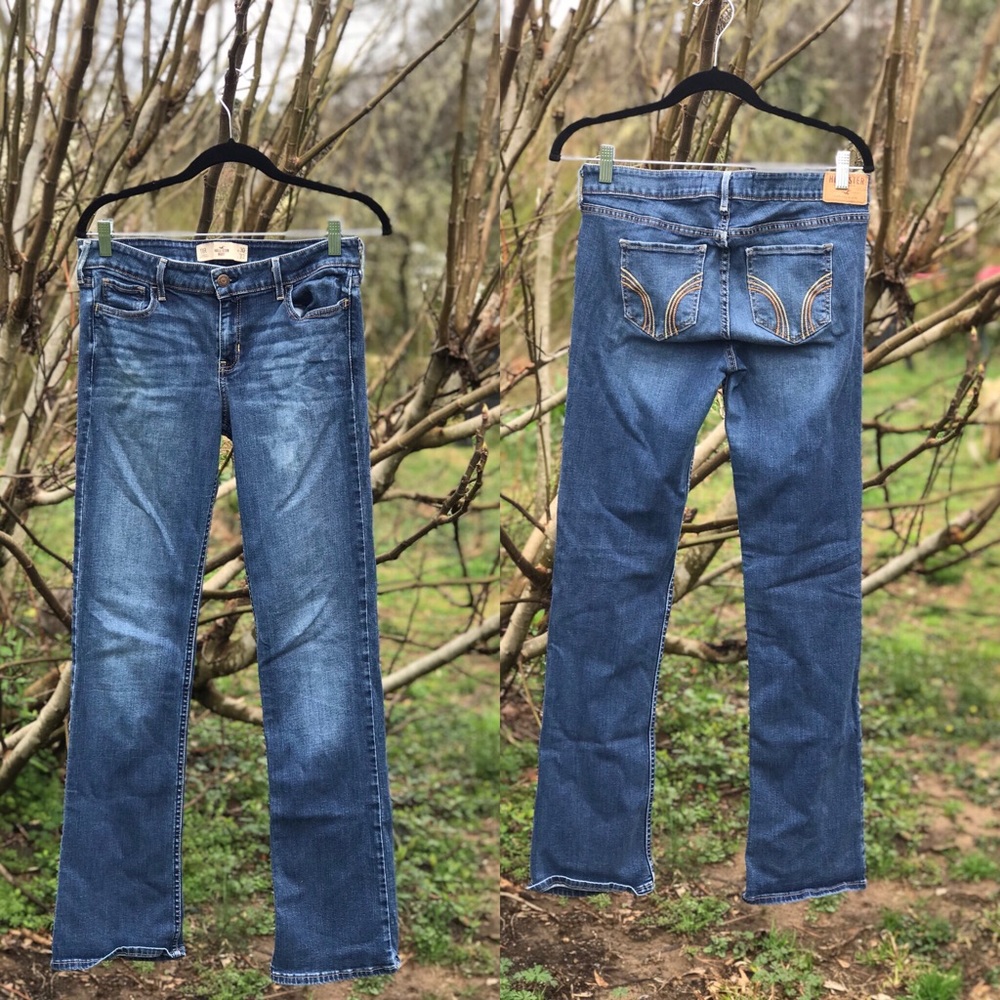 Hollister boot cut jeans!